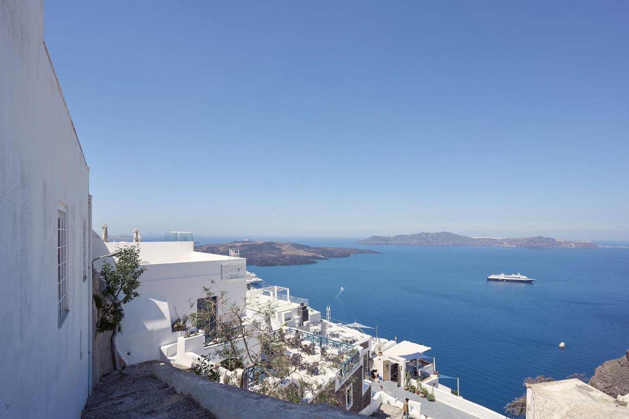 Amphitheater Cave Houses Fira  Esterno foto