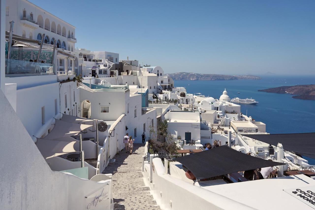Amphitheater Cave Houses Fira  Esterno foto