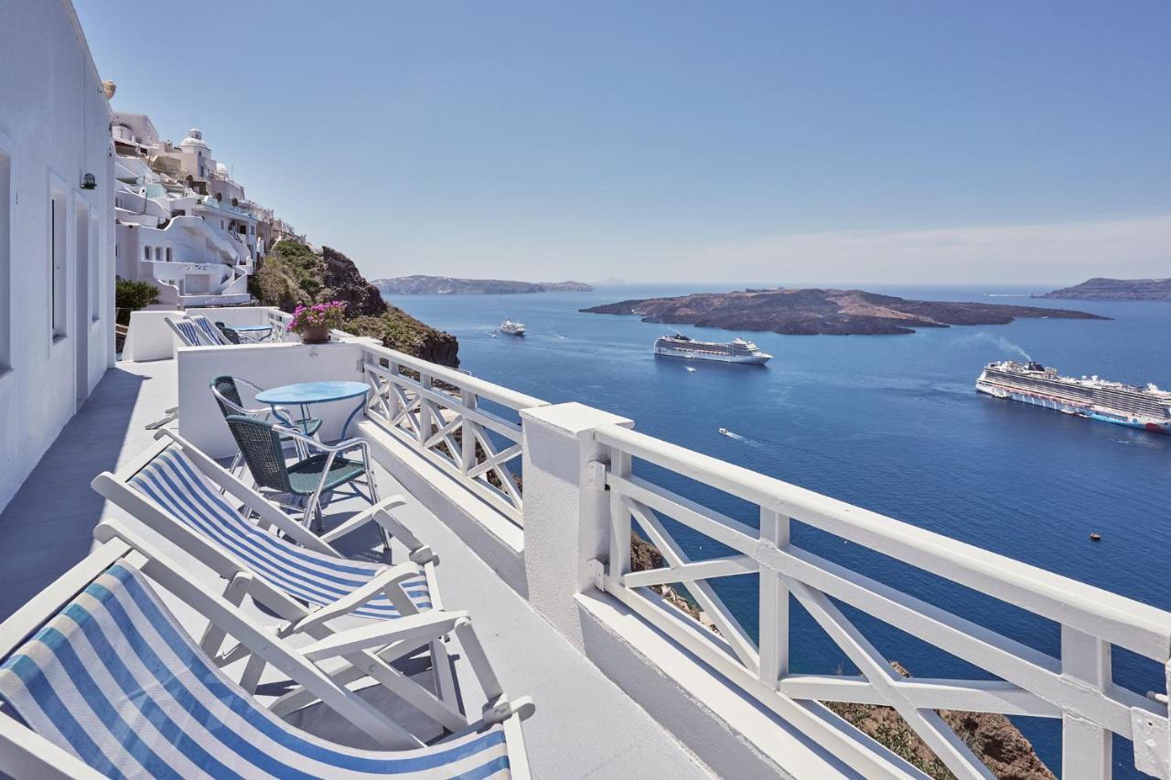 Amphitheater Cave Houses Fira  Esterno foto